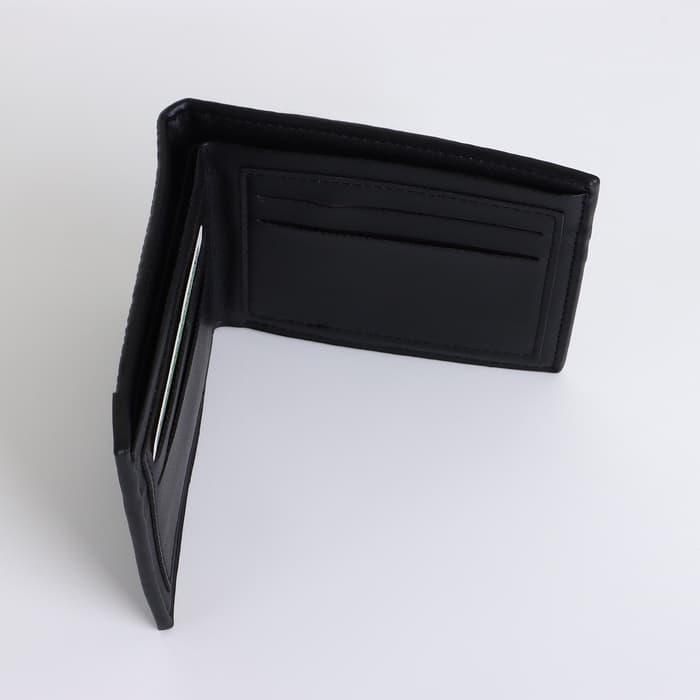 Портмоне мужское, без застёжки, чёрное