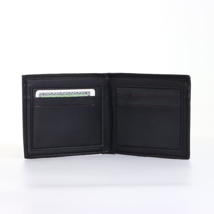 Портмоне мужское, без застёжки, чёрное