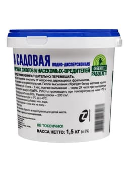 Краска акриловая садовая для деревьев, 1.5 кг