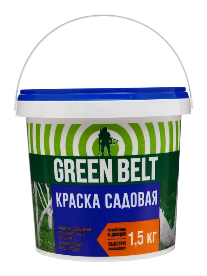 Краска акриловая садовая для деревьев, 1.5 кг