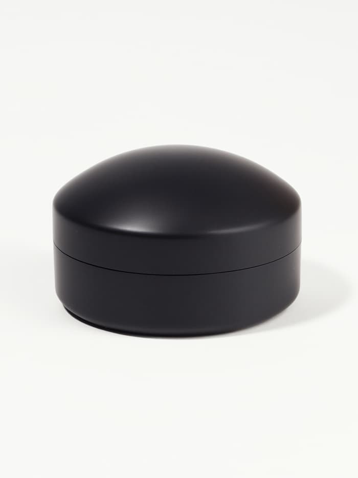 Расчёска массажная, круглая, складная, с зеркалом, d=7.5 см, цвет чёрный