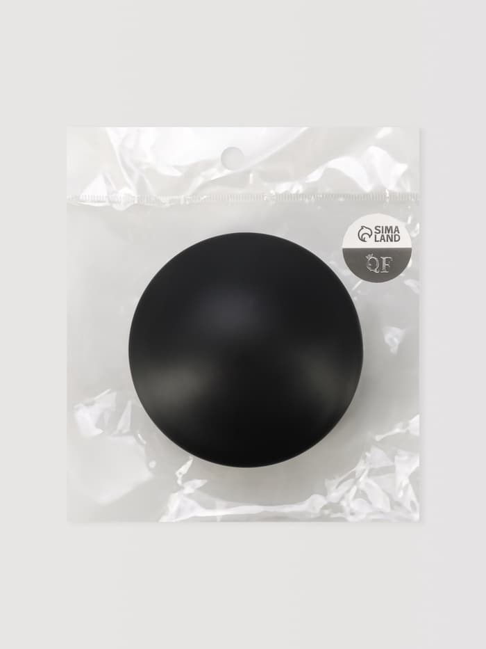 Расчёска массажная, круглая, складная, с зеркалом, d=7.5 см, цвет чёрный