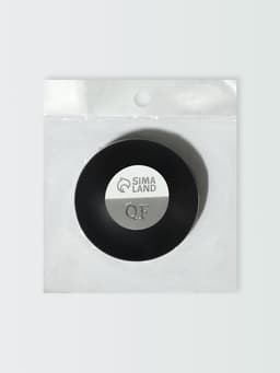 Расчёска массажная, круглая, складная, с зеркалом, d=7.5 см, цвет чёрный