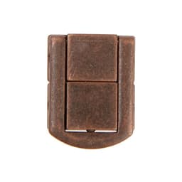 Замок-защелка на ящик ZM01, 3.2×2.5 см, цвет медь, 4 шт. TMP