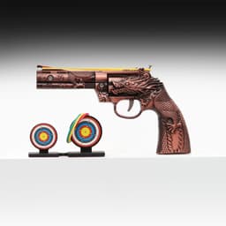 Макет оружия «Сувенирный револьвер», резинкострел, 15 см