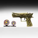 Макет оружия «Сувенирный пистолет», резинкострел, 15 см