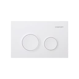 Инсталляция Comforty CF3GT1900-10WH, клавиша управления Comforty CF3BT7912WH, матовая белая