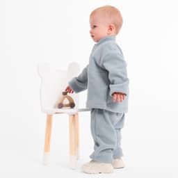 Костюм флисовый детский (джемпер, брюки) MINAKU, рост 86-92 см, серый