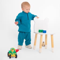 Костюм флисовый детский (джемпер, брюки) MINAKU, рост 80-86 см, цвет аквамарин