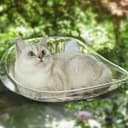 Гамак для кошки на окно, 50*30,5*20 см, вес до 8 кг, прозрачный