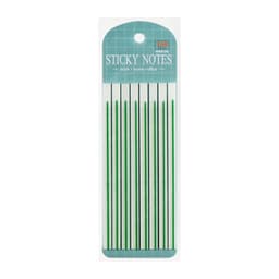 Блок-закладка с липким краем, зелёный, 8 блоков по 20 штук, 140×6 мм, пластиковые