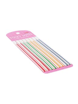 Блок-закладка с липким краем, 8 блоков по 20 штук, флуоресцентная полоска, 140×6 мм