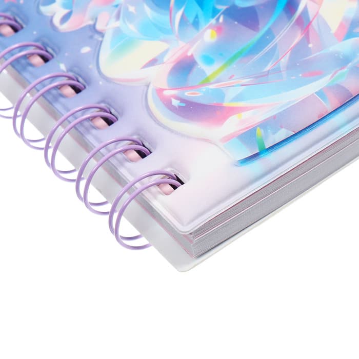 Записная книжка подарочная на гребне, 80 листов в линейку, обложка ПВХ, 3D Аниме, 10.2×10.5 см