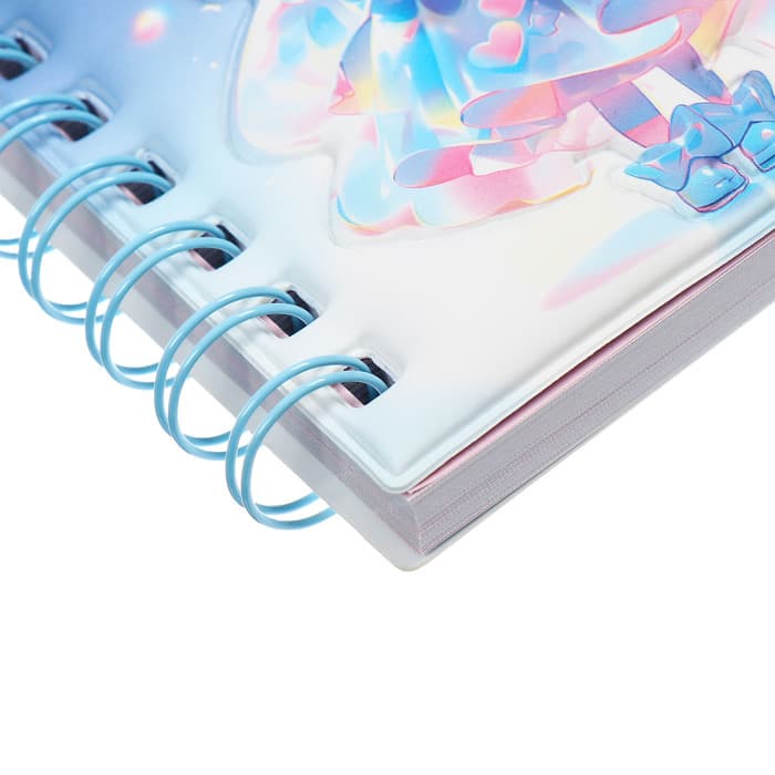 Записная книжка подарочная, на гребне 80 листов, в линейку, обложка ПВХ, 3D Аниме, 10.2×10.5 см