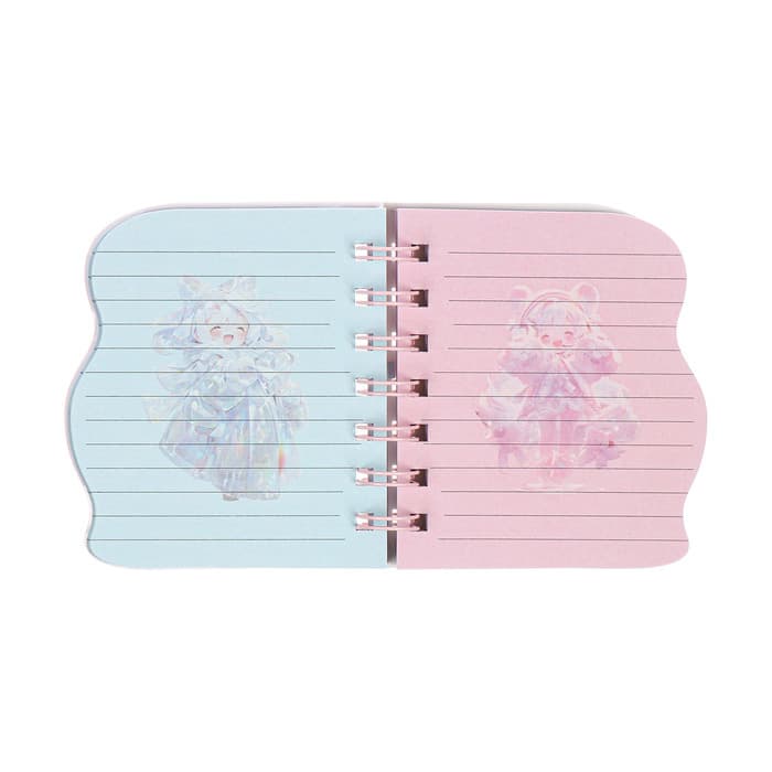 Записная книжка подарочная, на гребне 80 листов, в линейку, обложка ПВХ, 3D Аниме, 10.2×10.5 см