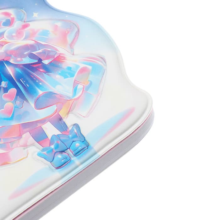 Записная книжка подарочная, на гребне 80 листов, в линейку, обложка ПВХ, 3D Аниме, 10.2×10.5 см