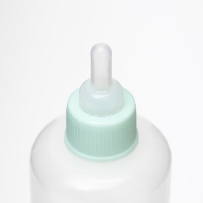 Бутылочка для вскармливания животных «Пижон», 100 мл, с мерной шкалой, соска, воронка, синяя