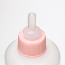 Бутылочка для вскармливания, 100 мл, с мерной шкалой, соска + воронка, пластик, розовая