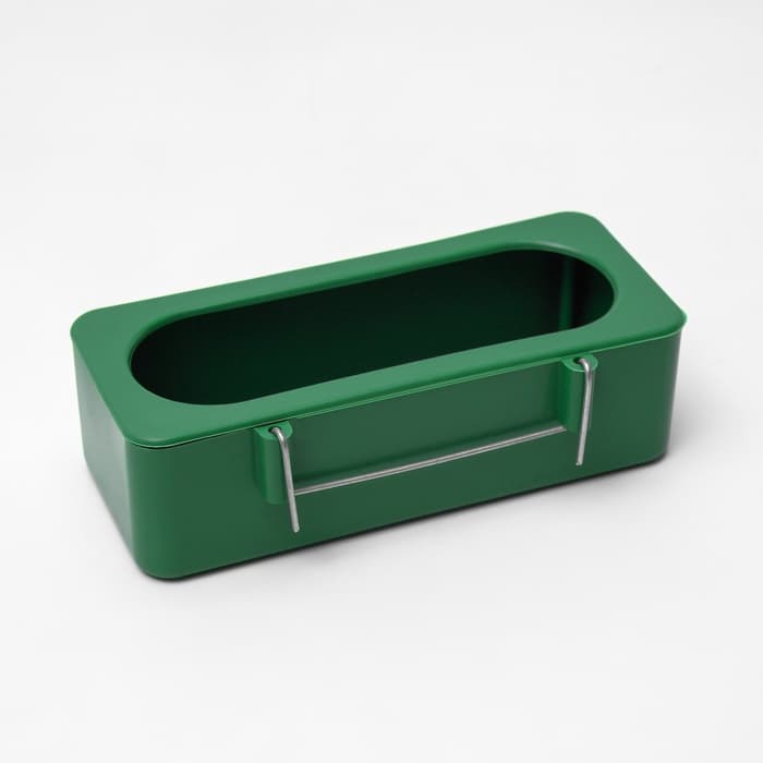 Кормушка для птиц внутренняя матовая 15×6.5×4.5 см, зелёная