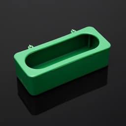 Кормушка для птиц внутренняя матовая 15×6.5×4.5 см, зелёная