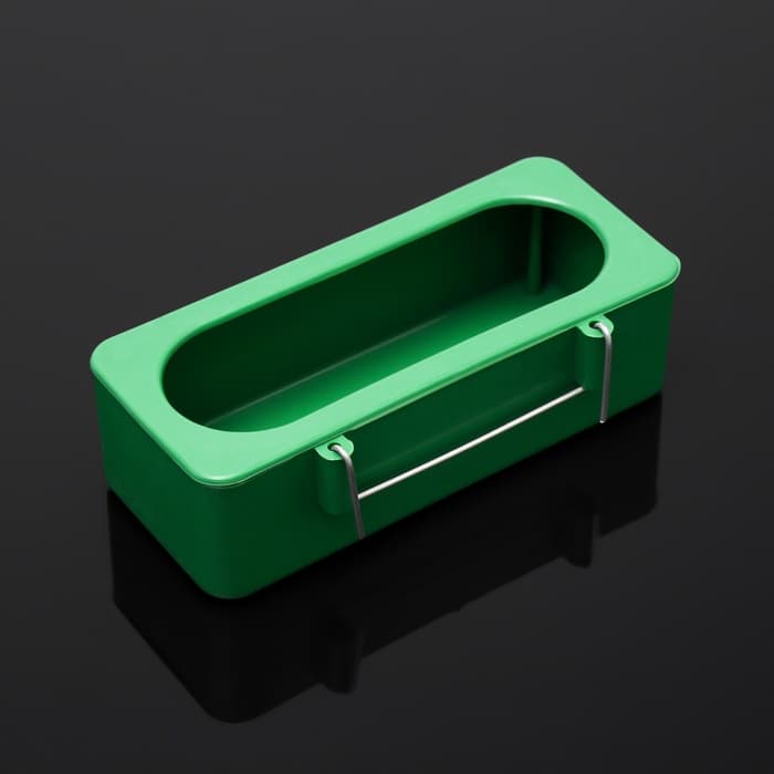 Кормушка для птиц внутренняя матовая 15×6.5×4.5 см, зелёная