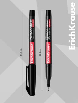 Маркер-линер перманентный ErichKrause. FP-50, чёрный, узел 0.6 мм
