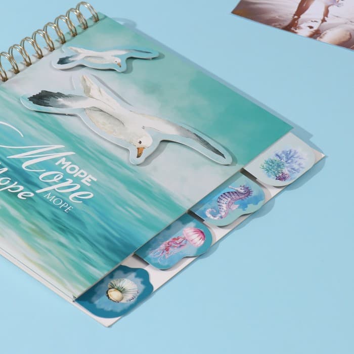 Фотоальбом на спирали 20 листов «Чайки», объёмный элемент и 4 вкладки, 24×24 см