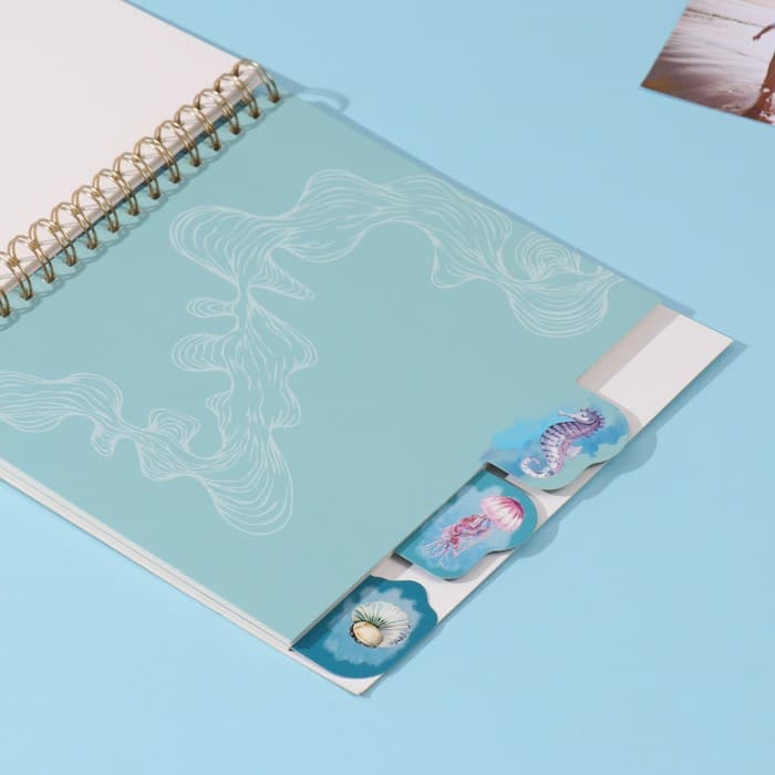 Фотоальбом на спирали 20 листов «Чайки», объёмный элемент и 4 вкладки, 24×24 см