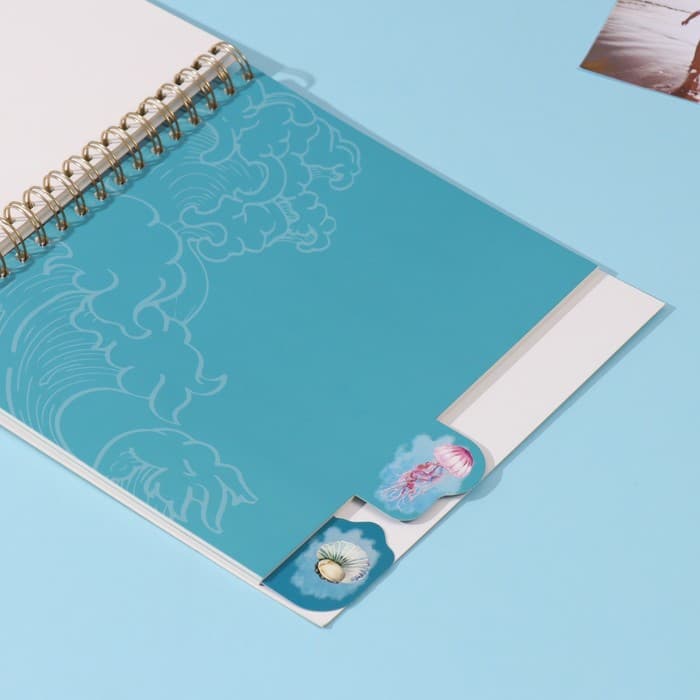 Фотоальбом на спирали 20 листов «Чайки», объёмный элемент и 4 вкладки, 24×24 см