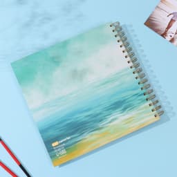 Фотоальбом на спирали 20 листов «Чайки», объёмный элемент и 4 вкладки, 24×24 см