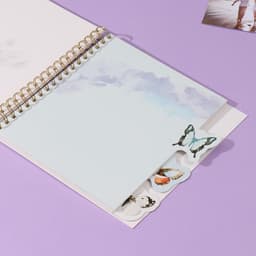 Фотоальбом на спирали 20 листов «Бабочки», объёмный элемент и 4 вкладки, 24×24 см