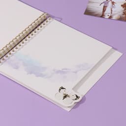 Фотоальбом на спирали 20 листов «Бабочки», объёмный элемент и 4 вкладки, 24×24 см