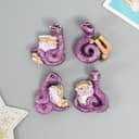 Магнит на холодильник «Змейка с богатством», полистоун, 6×1.5×5 см, МИКС