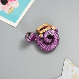 Магнит на холодильник «Змейка с богатством», полистоун, 6×1.5×5 см, МИКС