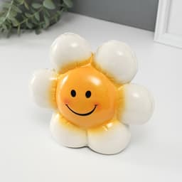 Копилка для денег «Ромашка-шарик», керамика, 7×16.4×14.5 см