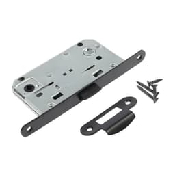 Защелка врезная LOCKLAND ZLK1BL, цвет черный, м/о 96 мм, пластиковый язычок