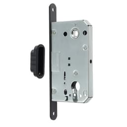 Защелка врезная магнитная LOCKLAND ZLK4BL, под цилиндр, цвет черный