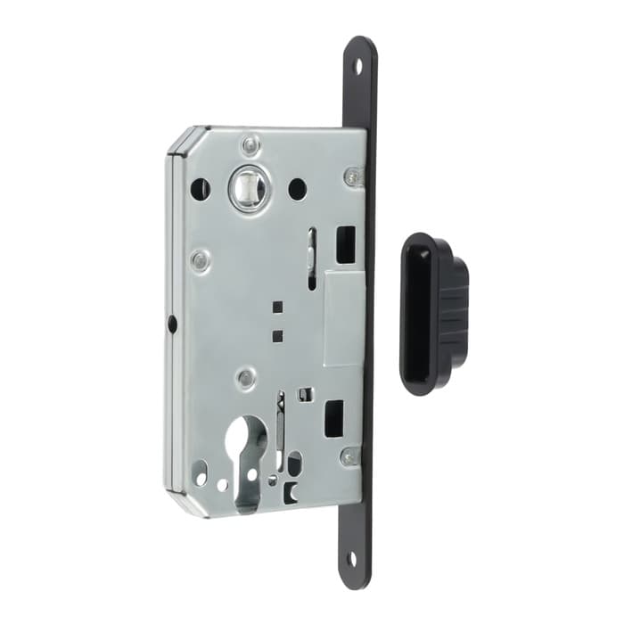 Защелка врезная магнитная LOCKLAND ZLK4BL, под цилиндр, цвет черный