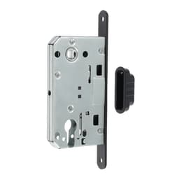 Защелка врезная магнитная LOCKLAND ZLK4BL, под цилиндр, цвет черный