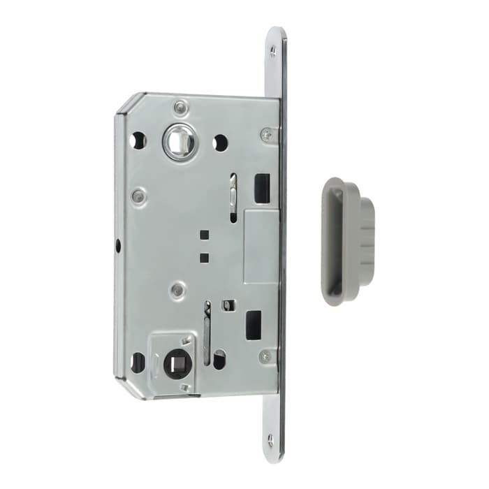 Защелка врезная магнитная LOCKLAND ZLK5CP, цвет хром, м/о 96 мм
