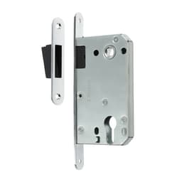 Защелка врезная магнитная LOCKLAND ZLK6CP, под цилиндр, цвет хром