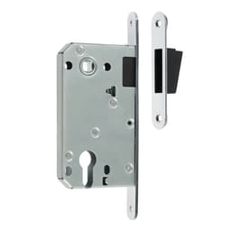 Защелка врезная магнитная LOCKLAND ZLK6CP, под цилиндр, цвет хром