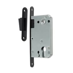 Защелка врезная магнитная LOCKLAND ZLK6BL, под цилиндр, цвет черный