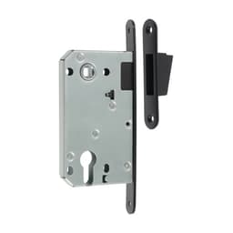 Защелка врезная магнитная LOCKLAND ZLK6BL, под цилиндр, цвет черный