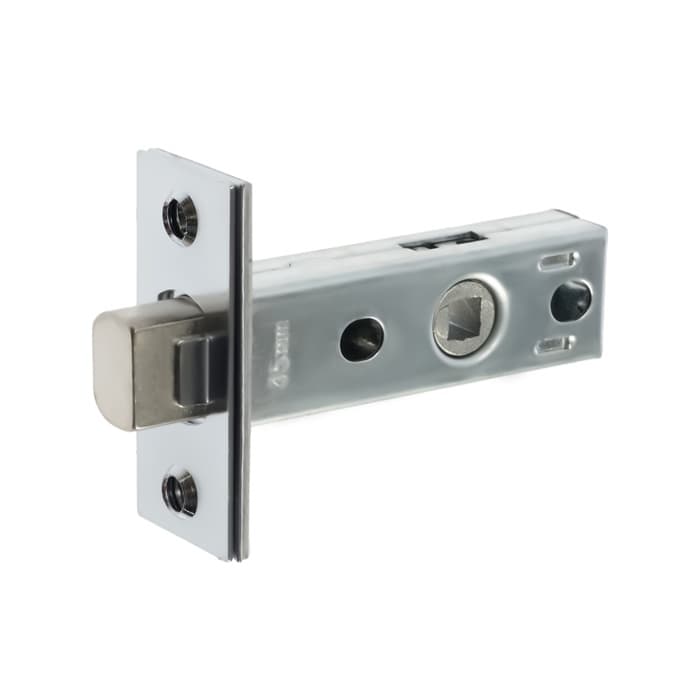 Задвижка дверная межкомнатная LOCKLAND ZDM1CP, цвет хром, стальной язычок