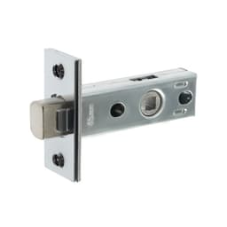 Задвижка дверная межкомнатная LOCKLAND ZDM1CP, цвет хром, стальной язычок