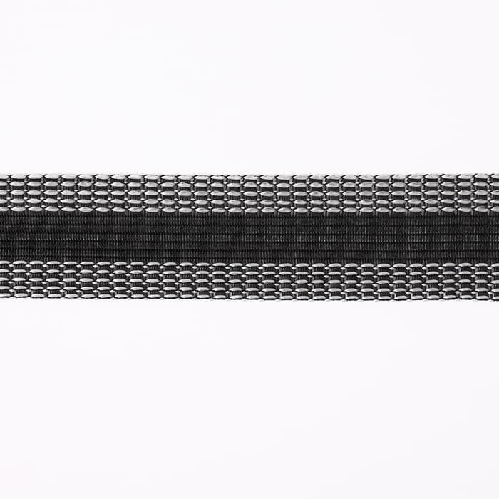 Лента для подгибания швов, термоклеевая, 2.5 см, 50 м, чёрная