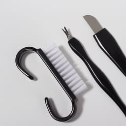 Набор для педикюра, 9 предметов, в пакете, чёрный