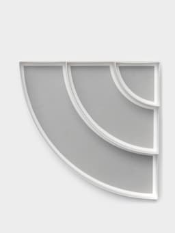 Подставка для специй и соусов 3 яруса Griten, угловая, 30×30×8.7 см, белая