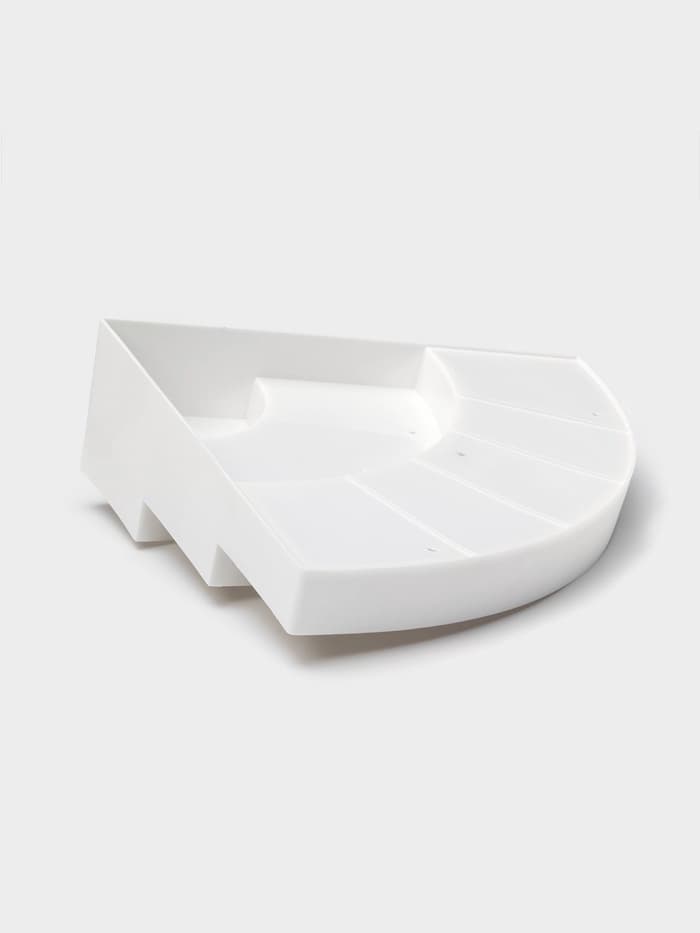 Подставка для специй и соусов 3 яруса Griten, угловая, 30×30×8.7 см, белая